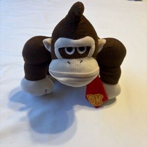 Nintendo Donkey Kong Plush - Brown with Red DK Tie Mario Party series 2011